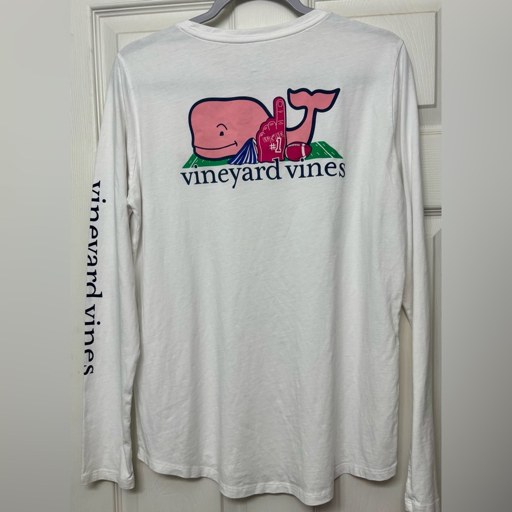 Vineyard Vines Cheer Football Long-sleeve T-Shirt Size Medium - Picture 7 of 9